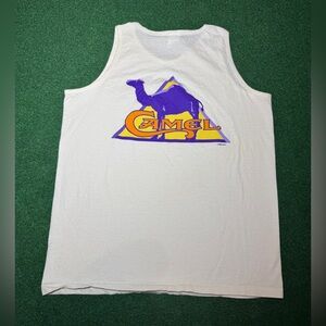Camel Cigarettes Vintage Graphic Large 90s Tank Top Sleeveless T Shirt